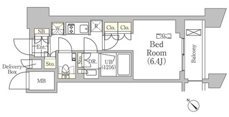 メゾンカルム日本橋馬喰町の間取図