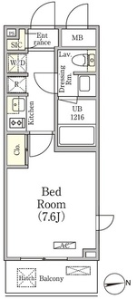 グランパーク方南町レジデンスの間取図