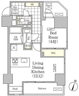アンパサンド北新宿の間取図