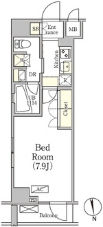アジールコート品川中延サウスの間取図