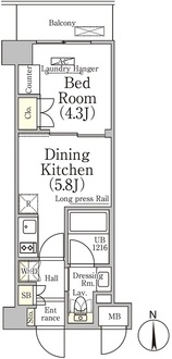 ベルファース大森山王の間取図