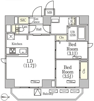 ＧＲＡＮＳＩＴＥ文京湯島の間取図