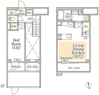 イプセ神楽坂の間取図