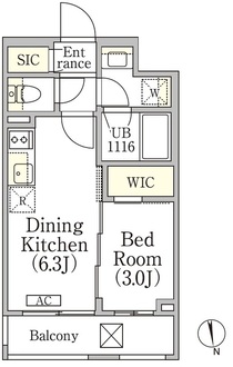 イプセ神楽坂の間取図