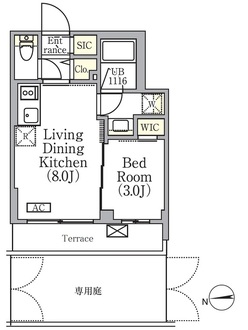 イプセ中野三丁目の間取図