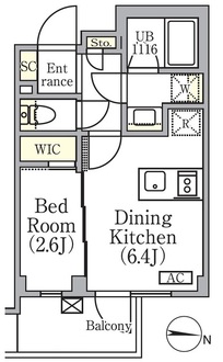 イプセ中野三丁目の間取図