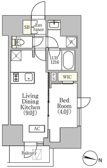 イプセ渋谷本町の間取図