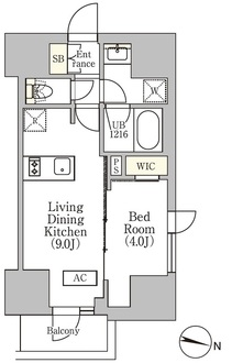 イプセ渋谷本町の間取図