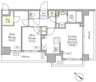 ＯＲＳＵＳ　三ノ輪の間取図