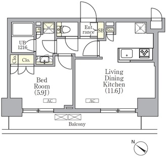 ＯＲＳＵＳ　三ノ輪の間取図