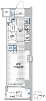 プレミアムフラットひばりヶ丘駅前の間取図