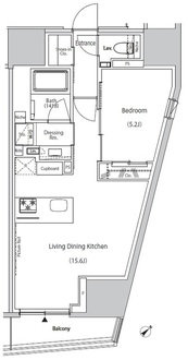 ザ・パークハビオ市ヶ谷ウエストの間取図