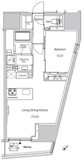 ザ・パークハビオ市ヶ谷ウエストの間取図