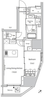 ザ・パークハビオ市ヶ谷ウエストの間取図