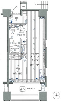コスモグラシア芝大門の間取図