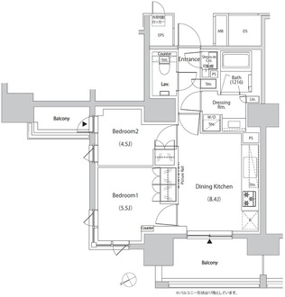 ザ・パークハビオ目白タワーの間取図