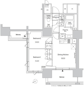 ザ・パークハビオ目白タワーの間取図
