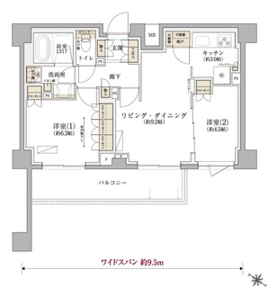 ＴＥＮＡＳ千歳船橋の間取図