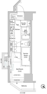ＡＲＫＭＡＲＫ巣鴨ＣＯＵＲＴの間取図