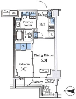 アクアレジデンス錦糸町の間取図
