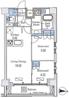 アクアレジデンス錦糸町の間取図
