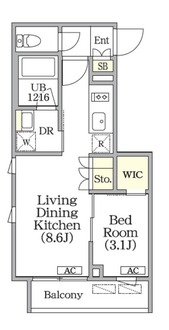 ユーレジデンス目黒東山の間取図