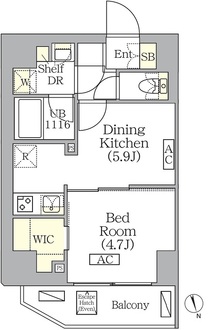 ＢＲＩＣＫ　ＲＥＳＩＤＥＮＣＥ　南青山の間取図