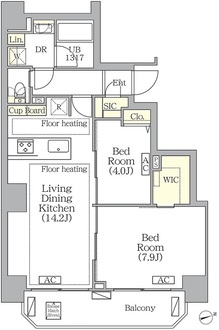 ＢＲＩＣＫ　ＲＥＳＩＤＥＮＣＥ　南青山の間取図