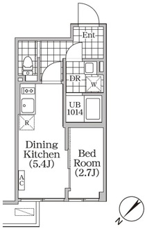 ＢＲＩＣＫ　ＲＥＳＩＤＥＮＣＥ　目黒本町の間取図