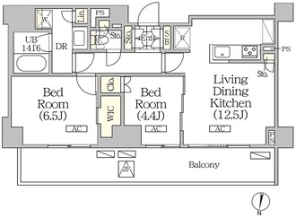 ＪＰｎｏｉｅ碑文谷南の間取図