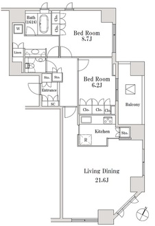 ＬａＳａｎｔｅ一番町の間取図
