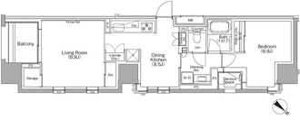 ザ・パークハビオＳＯＨＯ横浜関内の間取図