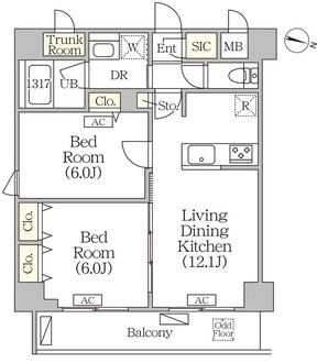 ＯＲＳＵＳ志村坂上の間取図