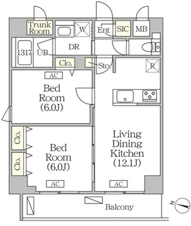 ＯＲＳＵＳ志村坂上の間取図