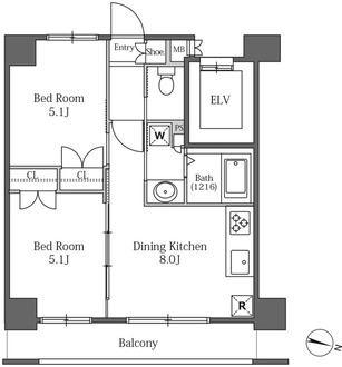 ＬａＳａｎｔｅ広尾の間取図