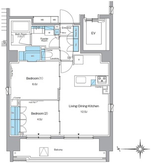 ルフォンプログレ蔵前ナチュールの間取図