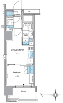 ルフォンプログレ蔵前ナチュールの間取図