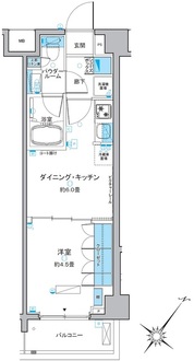 ルフォンプログレ中野富士見町の間取図