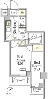 アジールコート池尻大橋の間取図