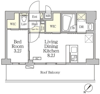 アジールコート池尻大橋の間取図