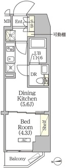 クラリティア浅草橋の間取図