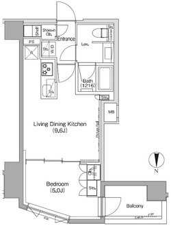 ザ・パークハビオ三軒茶屋の間取図