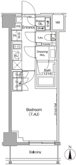 ザ・パークハビオ三軒茶屋の間取図