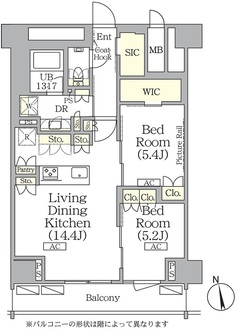 ザ・パークハビオ神楽坂レジデンスＳｏｕｔｈの間取図