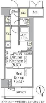 ザ・パークハビオ神楽坂レジデンスＳｏｕｔｈの間取図