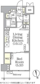 ザ・パークハビオ神楽坂レジデンスＳｏｕｔｈの間取図