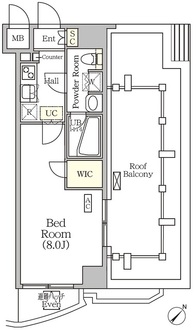 アジールコート門前仲町の間取図