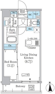 中井レジデンスの間取図