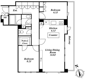 ガーデン東が丘アネックスの間取図