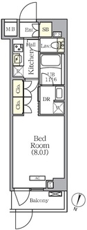 ＡＲＫＭＡＲＫ世田谷砧の間取図